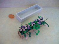 Pk/Purple Flowers in White Box