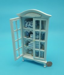 Corner Linen Cabinet - Blue