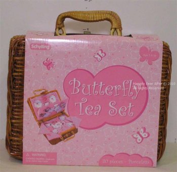 Butterfly Teaset Basket