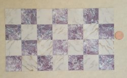 Faux Marble Tiles - Purple/Whi