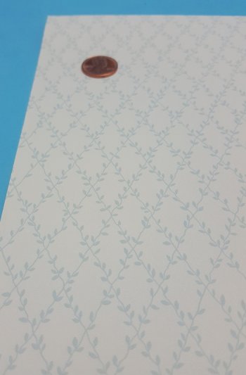 Leaf Lattice - Blue Wallpaper