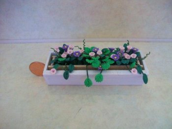 Pk/Purple Flowers in White Box