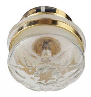 Clear Etched Ceiling Lamp Batte