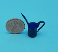 Blue Long Spouted Glass Pitcher