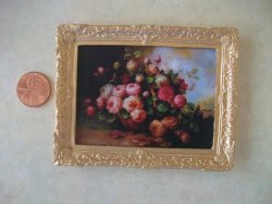 Picture in Frame, Pink Florals