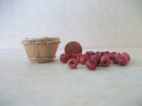 Bushel Basket of Red Apples