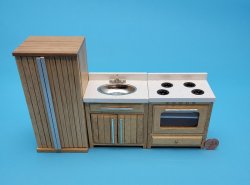 Oak Kitchen Appliance Set 3 pc