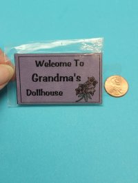Welcome Grandma's Purple Mat