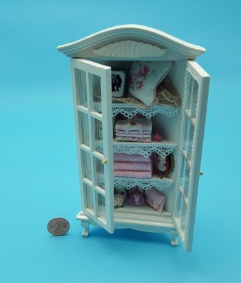 Corner Linen Cabinet - Pink