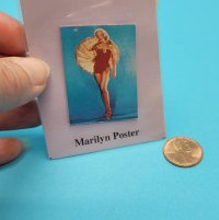 Marilyn Poster Blue background