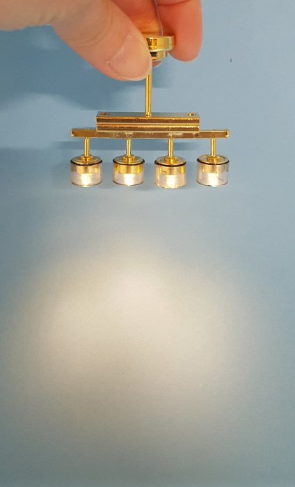 Brass Lights Down Modern Ceilin - Click Image to Close
