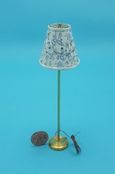 Blue/White Shade Floor Lamp