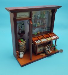 Wine Shop Shadow Box