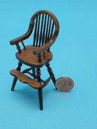 High Chair (Walnut) (Estate Sal