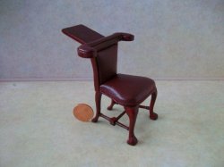 Reverse Reading Chair - Mahogan