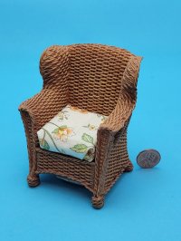 Resin Wicker Brown Garden Chair
