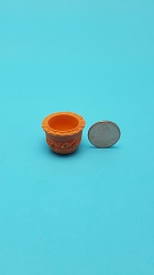 Resin Pot - Terra Cotta Orange
