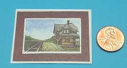 #2 Farmhouse by Tracks Print - Click Image to Close