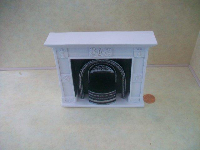White Fireplace Unit - Click Image to Close