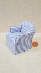 "Casual" Easy Chair/Stripe Blu