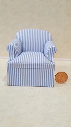 "Casual" Easy Chair/Stripe Blu