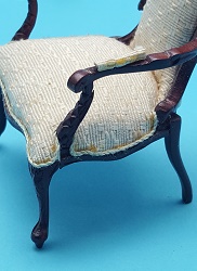Arm Chair w/Creme Fabric