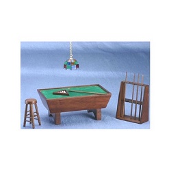 Pool Table Set Walnut
